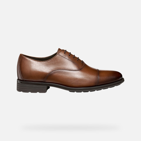 Leather shoes WALK PLEASURE F MAN Cognac - image number 1 | GEOX