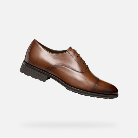 Leather shoes WALK PLEASURE F MAN Cognac - image number 0 | GEOX