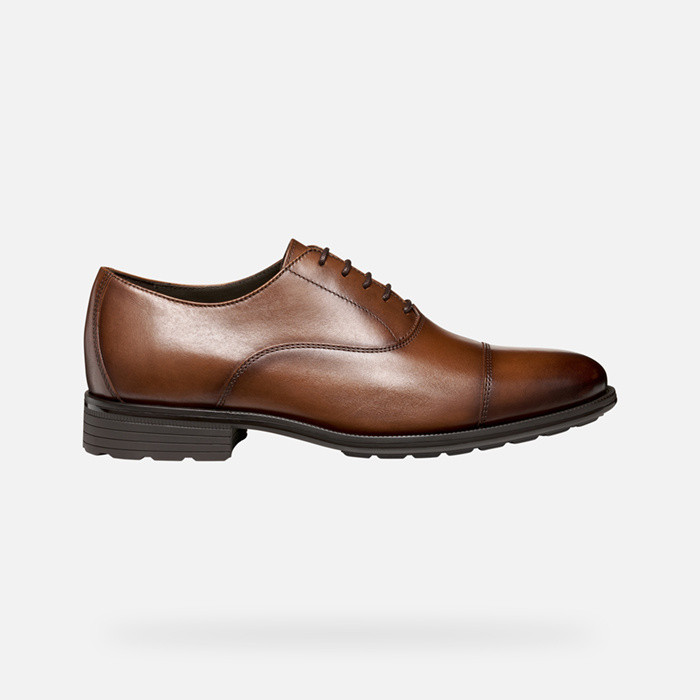 Leather shoes WALK PLEASURE F MAN Cognac | GEOX