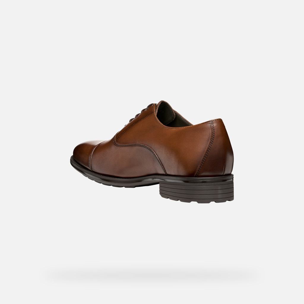 Leather shoes WALK PLEASURE F MAN Cognac - image number 3 | GEOX