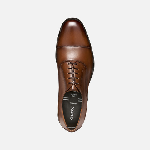 Leather shoes WALK PLEASURE F MAN Cognac - image number 5 | GEOX