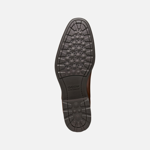 Leather shoes WALK PLEASURE F MAN Cognac - image number 6 | GEOX