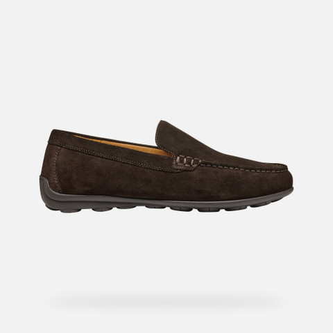Suede loafers SPHERICA EC16 MAN Dark Brown - image number 1 | GEOX