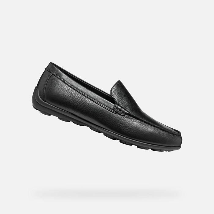 Leather loafers SPHERICA EC16 MAN Black | GEOX