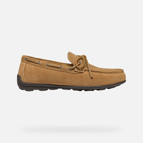 Suede loafers SPHERICA EC16 MAN Toffee - image number 1 | GEOX