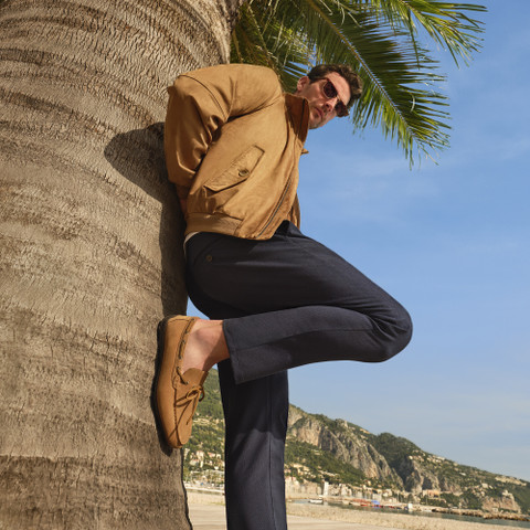 Suede loafers SPHERICA EC16 MAN Toffee - image number 8 | GEOX