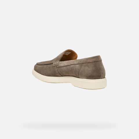 Suede loafers SPHERICA EC17 MAN Dove grey - image number 3 | GEOX