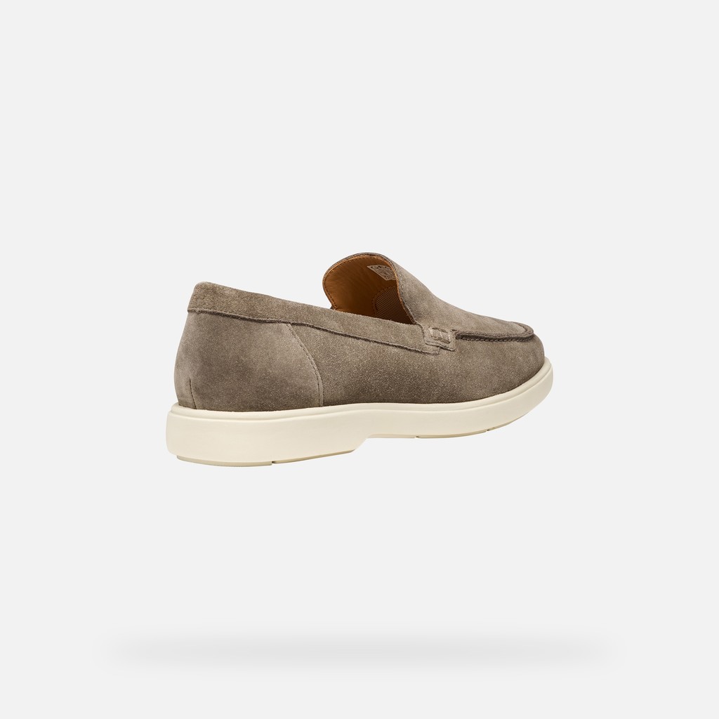 Suede loafers SPHERICA EC17 MAN Dove grey - image number 4 | GEOX