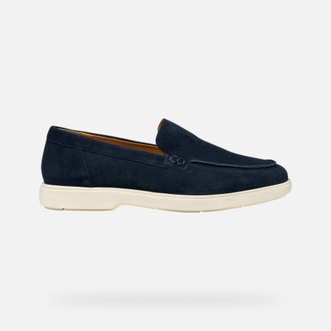 Suede loafers SPHERICA EC17 MAN Navy - image number 1 | GEOX