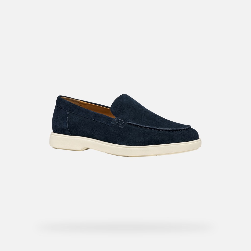 Suede loafers SPHERICA EC17 MAN Navy - image number 2 | GEOX