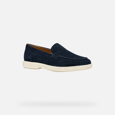 Suede loafers SPHERICA EC17 MAN Navy - image number 2 | GEOX