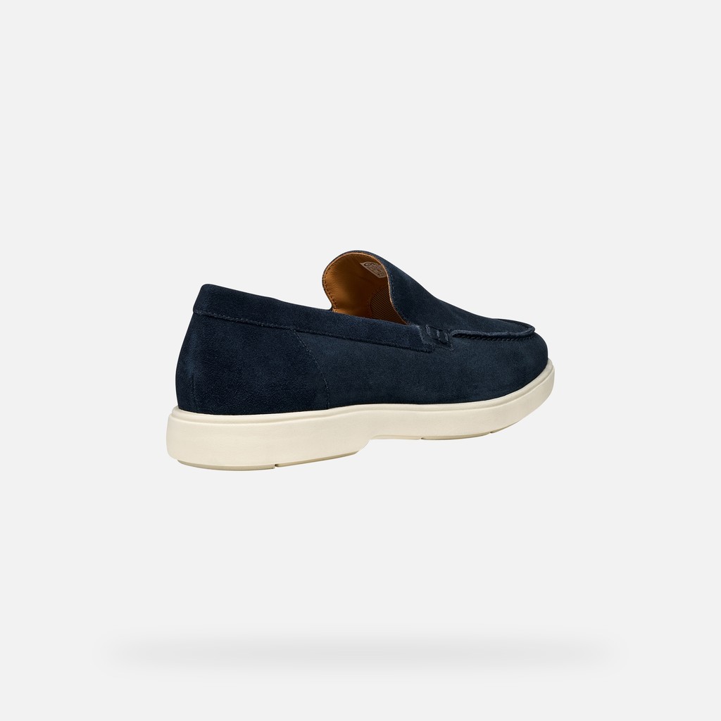 Suede loafers SPHERICA EC17 MAN Navy - image number 4 | GEOX