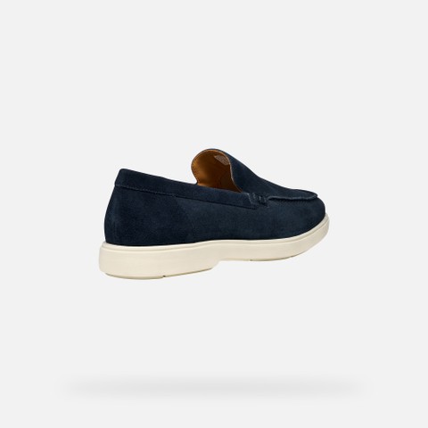 Suede loafers SPHERICA EC17 MAN Navy - image number 4 | GEOX