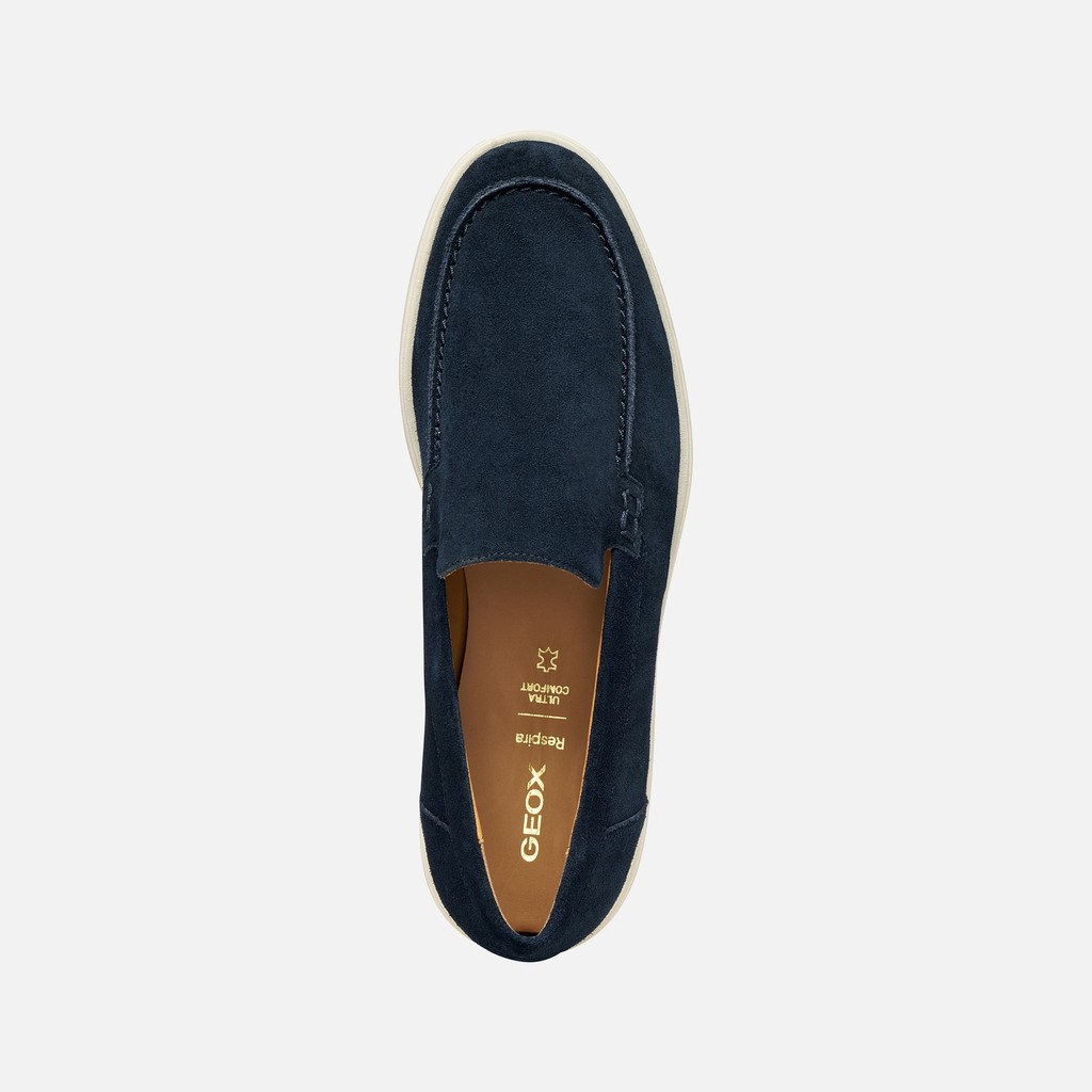 Suede loafers SPHERICA EC17 MAN Navy - image number 5 | GEOX