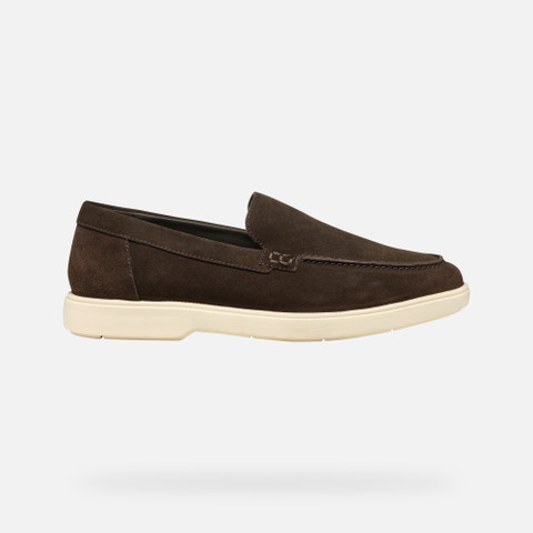 Suede loafers SPHERICA EC17 MAN Dark Brown - image number 1 | GEOX