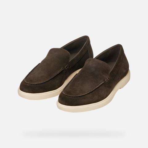 Suede loafers SPHERICA EC17 MAN Dark Brown - image number 8 | GEOX
