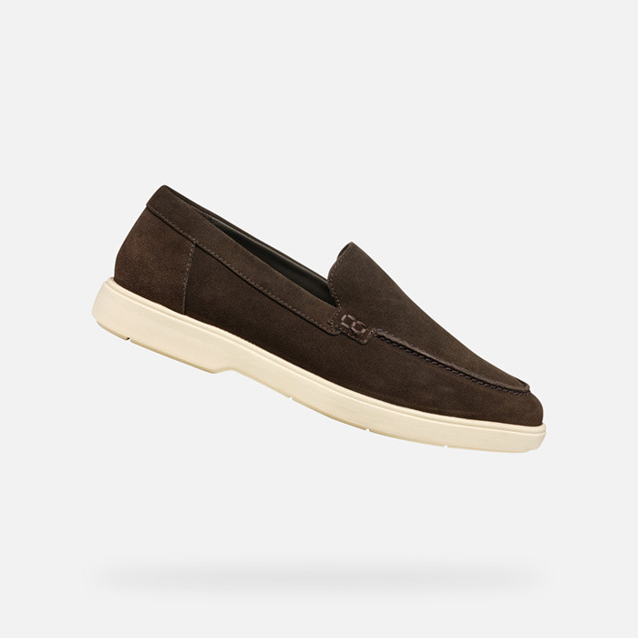 Suede loafers SPHERICA EC17 MAN Dark Brown | GEOX