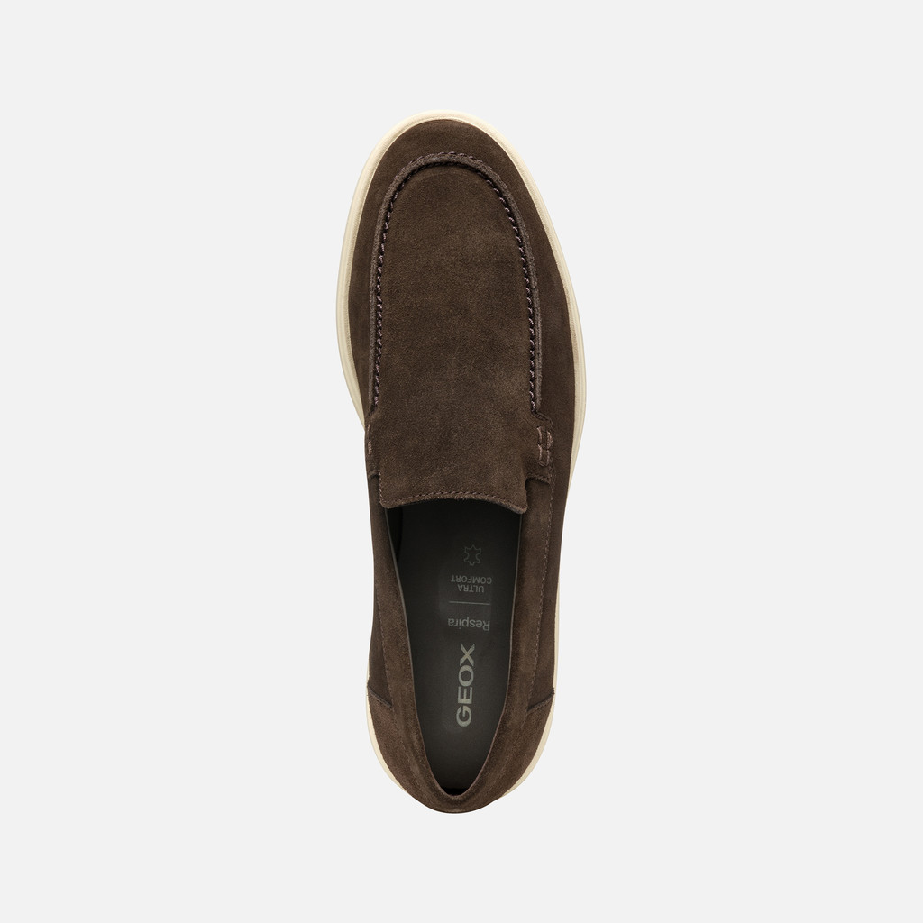 Suede loafers SPHERICA EC17 MAN Dark Brown - image number 6 | GEOX