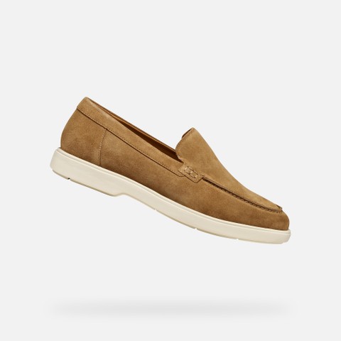 Mocassini scamosciati SPHERICA EC17 UOMO Caramello | GEOX