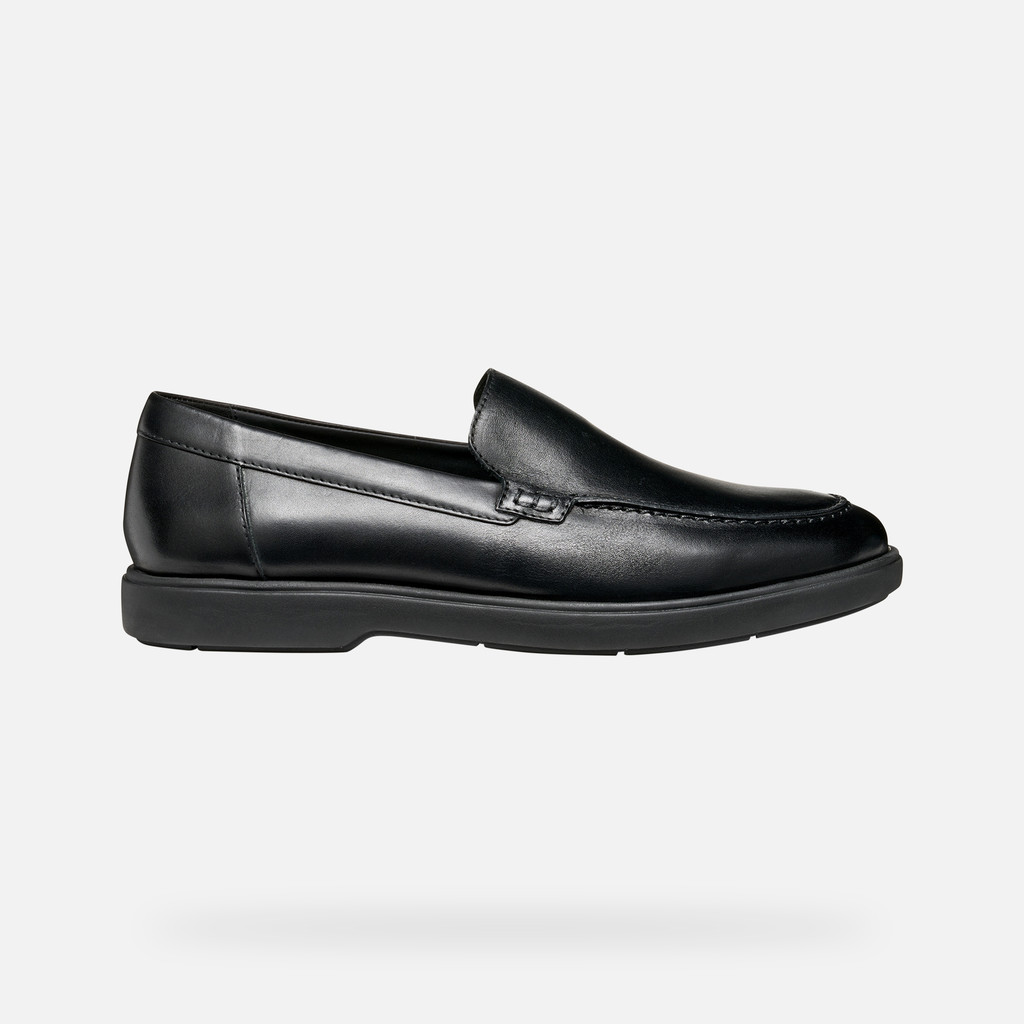 Leather loafers SPHERICA EC17 MAN Black - image number 1 | GEOX