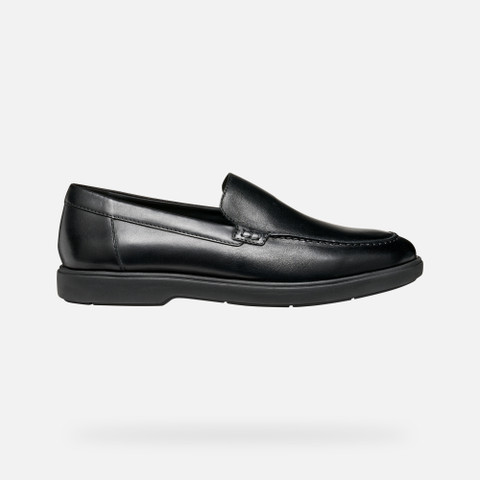 Leather loafers SPHERICA EC17 MAN Black - image number 1 | GEOX