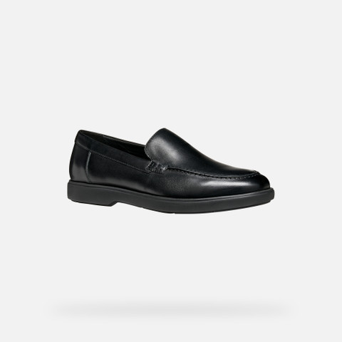 Leather loafers SPHERICA EC17 MAN Black - image number 2 | GEOX