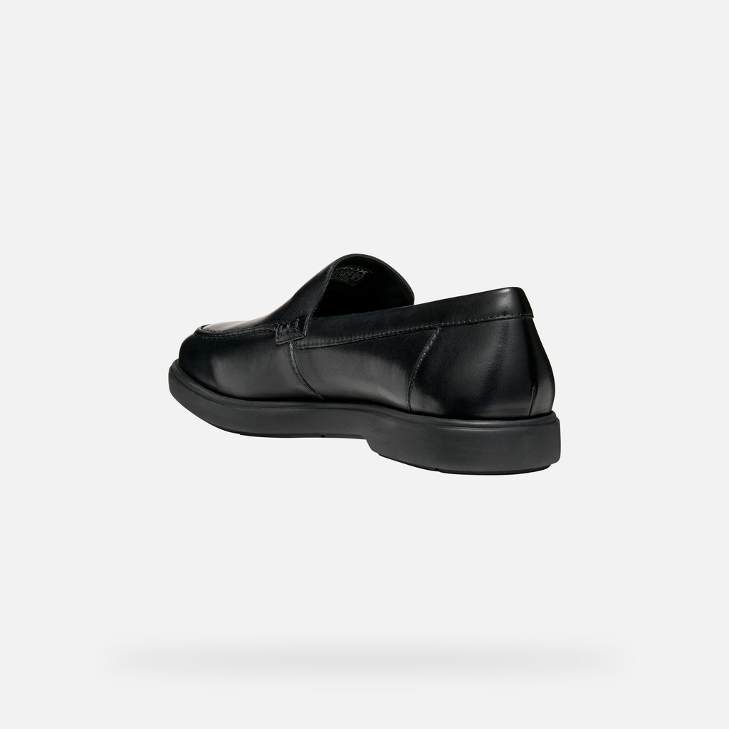 Leather loafers SPHERICA EC17 MAN Black - image number 3 | GEOX