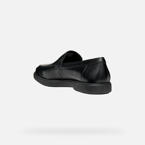 Leather loafers SPHERICA EC17 MAN Black - image number 3 | GEOX