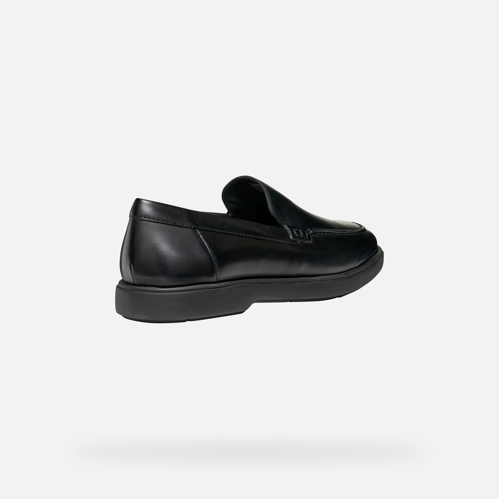 Leather loafers SPHERICA EC17 MAN Black - image number 4 | GEOX