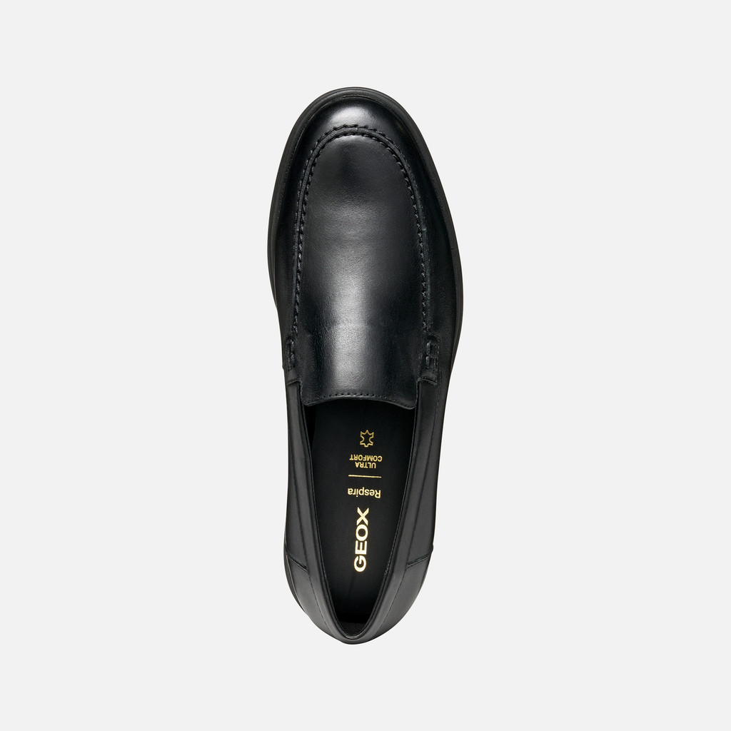 Leather loafers SPHERICA EC17 MAN Black - image number 5 | GEOX