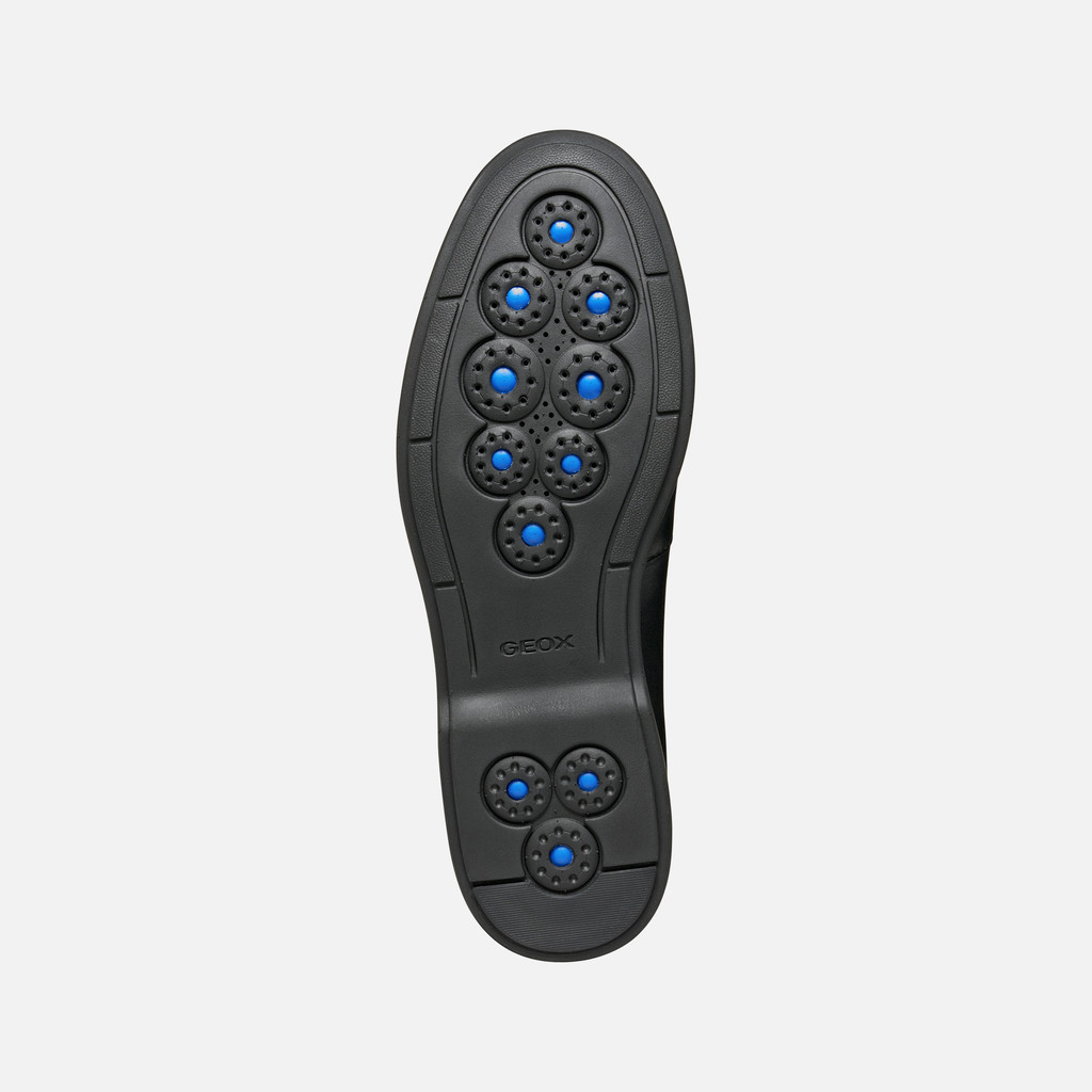 Leather loafers SPHERICA EC17 MAN Black - image number 6 | GEOX