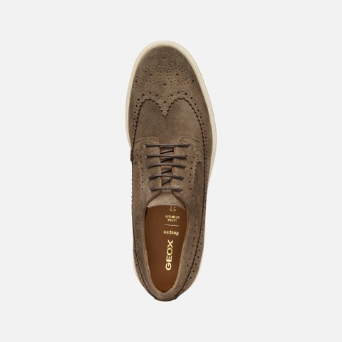 Wildlederschuhe SPHERICA EC17 HERR Taupe - image number 5 | GEOX