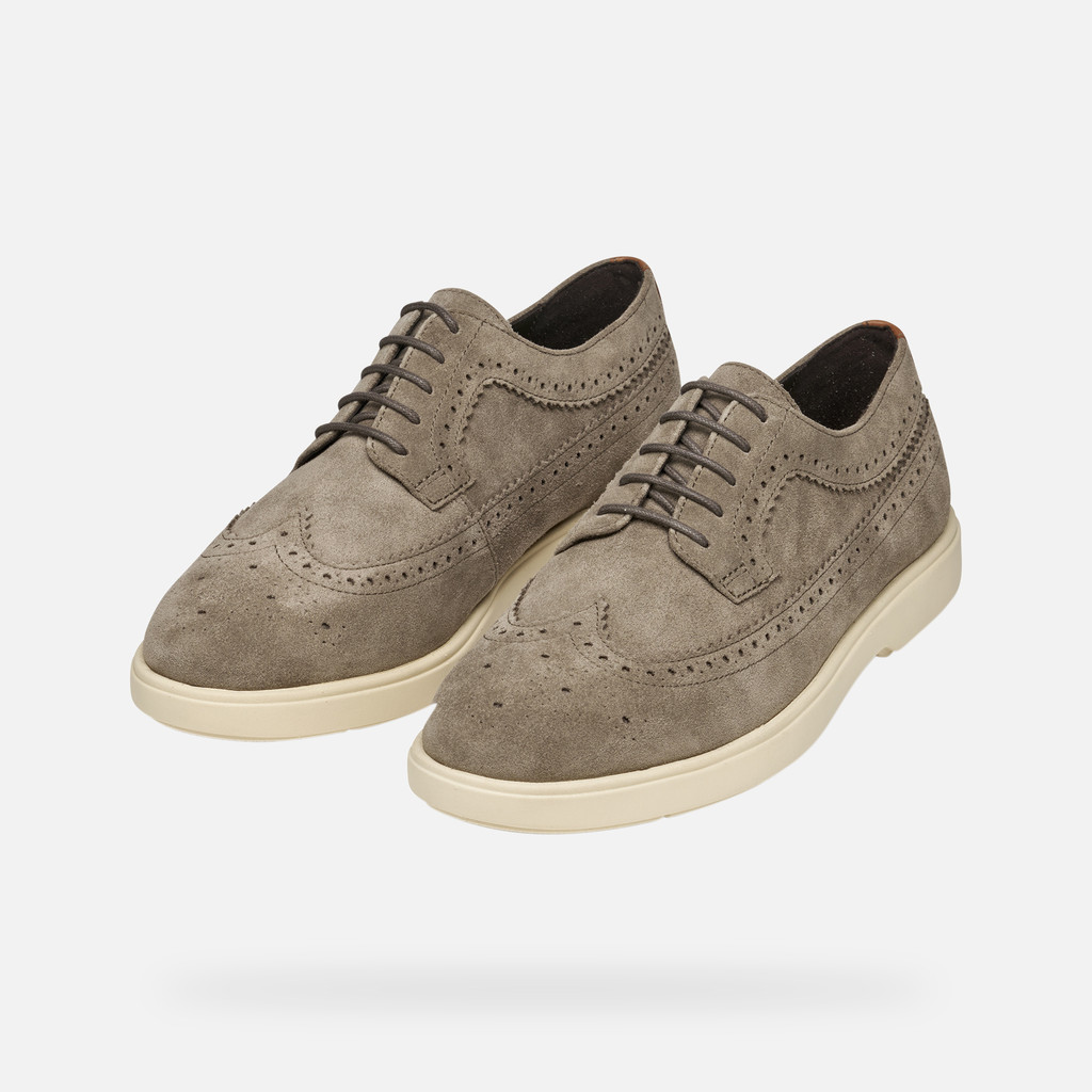 Suede shoes SPHERICA EC17 MAN Dove grey - image number 8 | GEOX