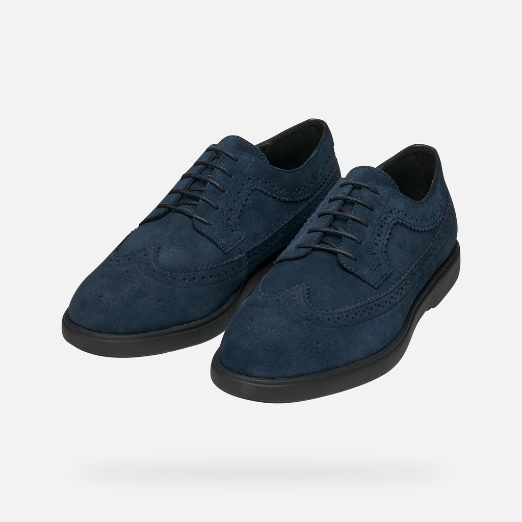 Suede shoes SPHERICA EC17 MAN Navy - image number 9 | GEOX