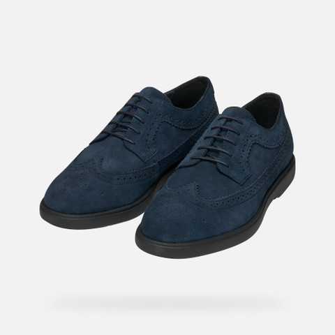 Suede shoes SPHERICA EC17 MAN Navy - image number 9 | GEOX