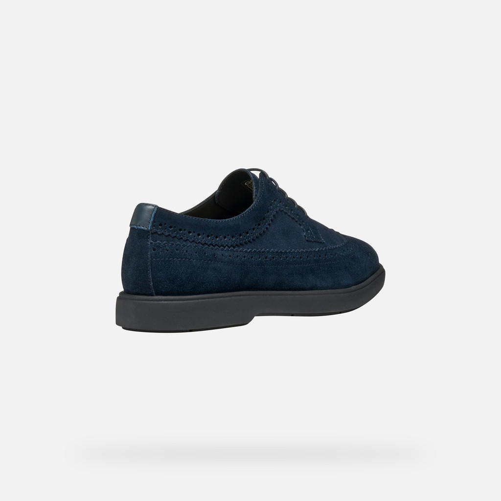 Suede shoes SPHERICA EC17 MAN Navy - image number 4 | GEOX
