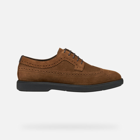 Suede shoes SPHERICA EC17 MAN Brown cotto - image number 1 | GEOX