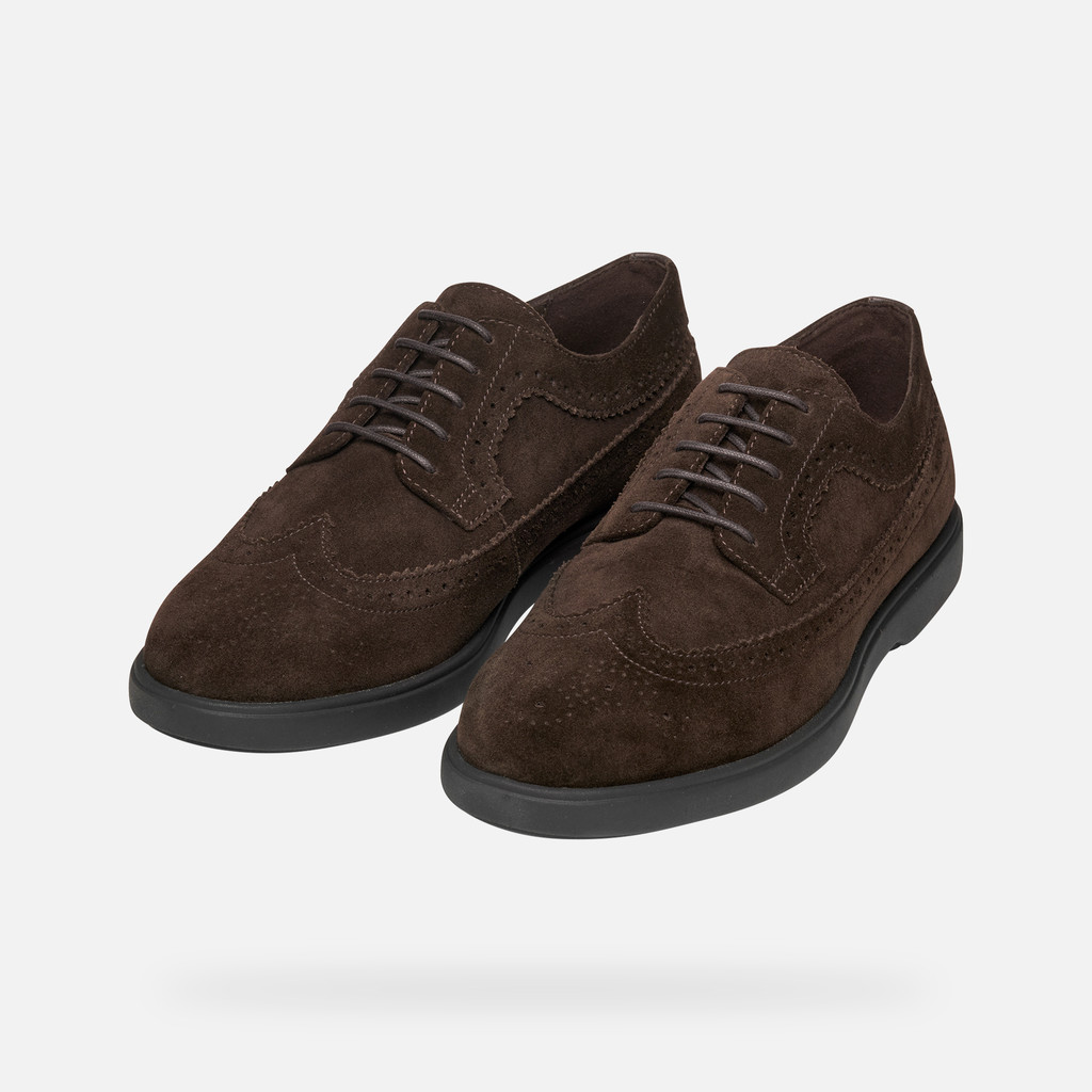 Suede shoes SPHERICA EC17 MAN Dark Brown - image number 8 | GEOX