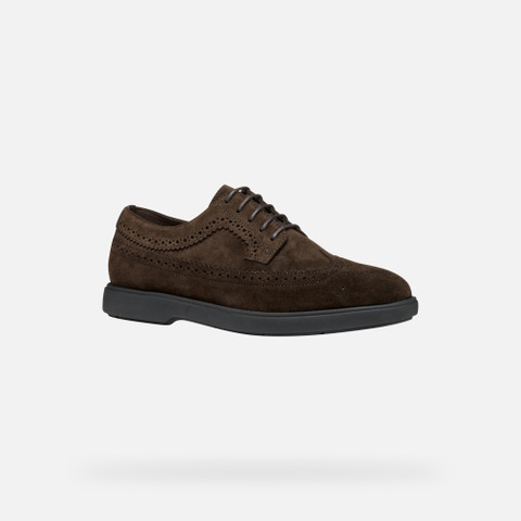 Suede shoes SPHERICA EC17 MAN Dark Brown - image number 2 | GEOX