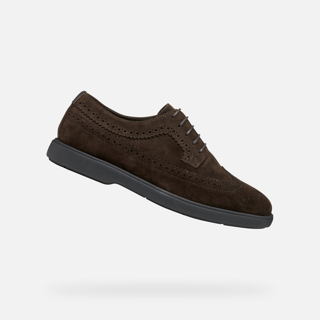 Suede shoes SPHERICA EC17 MAN Dark Brown - image number 0 | GEOX