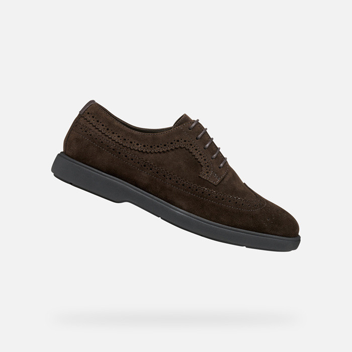 Wildlederschuhe SPHERICA EC17 HERR Dunkelbraun | GEOX