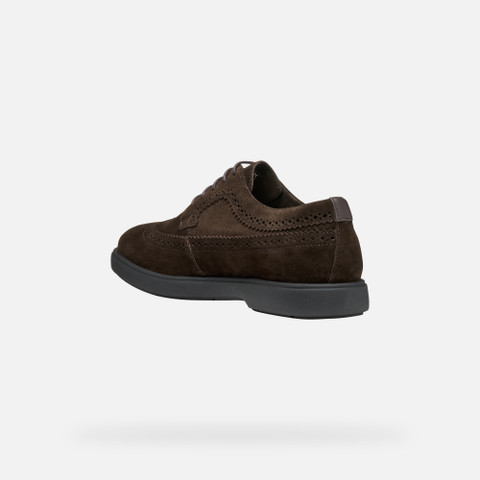 Suede shoes SPHERICA EC17 MAN Dark Brown - image number 3 | GEOX