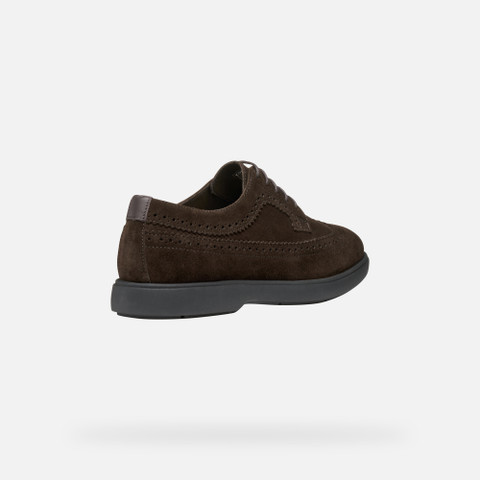 Suede shoes SPHERICA EC17 MAN Dark Brown - image number 4 | GEOX