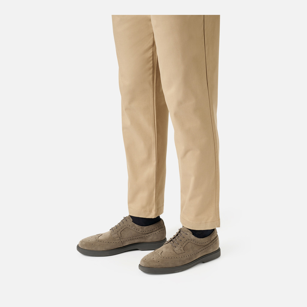 Suede shoes SPHERICA EC17 MAN Taupe - image number 2 | GEOX
