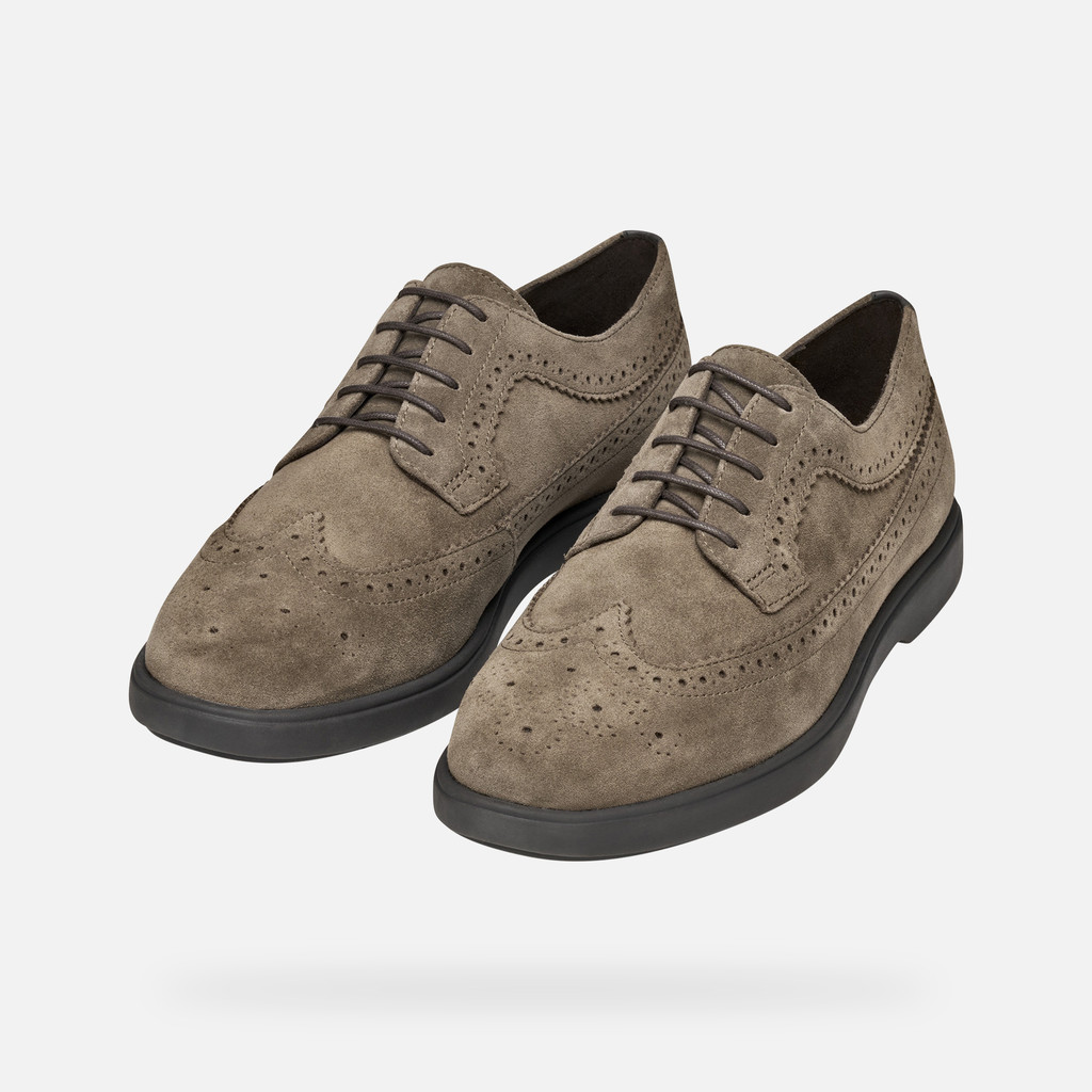 Suede shoes SPHERICA EC17 MAN Taupe - image number 9 | GEOX
