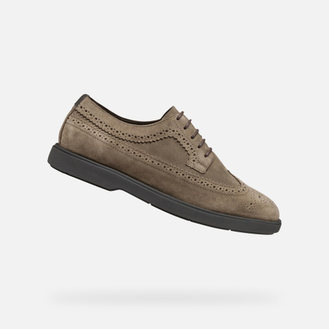 Suede shoes SPHERICA EC17 MAN Taupe - image number 0 | GEOX