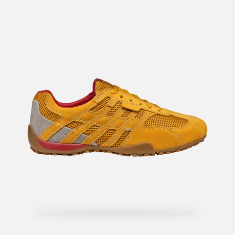 Low top sneakers SNAKE ORIGINAL MAN Ochre - image number 1 | GEOX