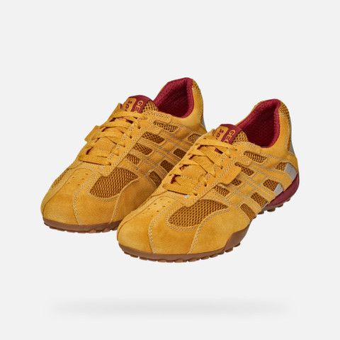 Low top sneakers SNAKE ORIGINAL MAN Ochre - image number 8 | GEOX
