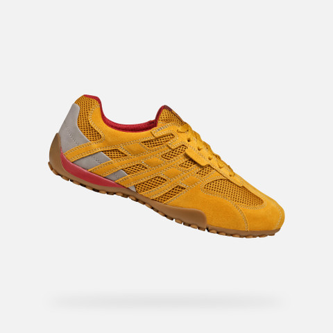 Low top sneakers SNAKE ORIGINAL MAN Ochre - image number 0 | GEOX