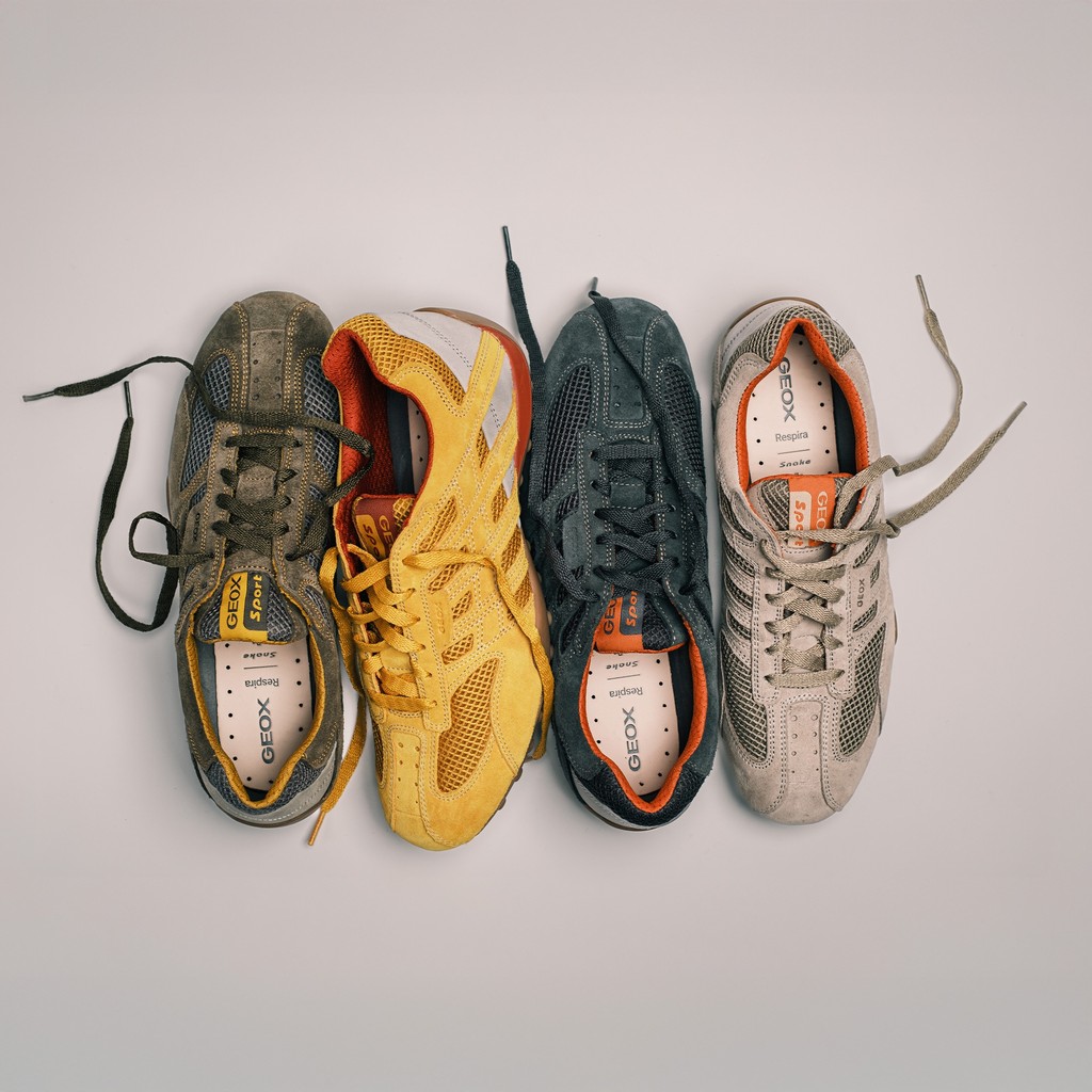 Niedrige Sneakers Vintage SNAKE ORIGINAL HERR Ocker - image number 1 | GEOX